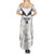 Custom New Zealand Silver Fern Football Summer Maxi Dress Go Aotearoa Grunge White - Polynesian Pride
