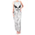 Custom New Zealand Silver Fern Football Tank Maxi Dress Go Aotearoa Grunge White - Polynesian Pride