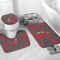 Custom New Caledonia Football Bathroom Set Allez Les Cagous Grey Version - Polynesian Pride