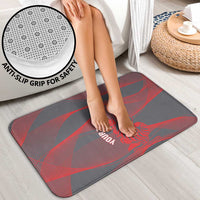 Custom New Caledonia Football Bathroom Set Allez Les Cagous Grey Version - Polynesian Pride