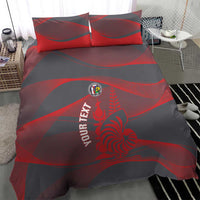 Custom New Caledonia Football Bedding Set Allez Les Cagous Grey Version - Polynesian Pride