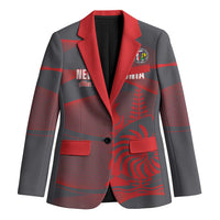 Custom New Caledonia Football Blazer Allez Les Cagous Grey Version - Polynesian Pride