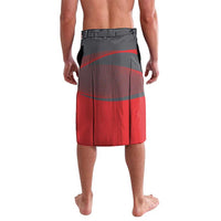 Custom New Caledonia Football Lavalava Allez Les Cagous Grey Version - Polynesian Pride