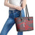 Custom New Caledonia Football Leather Tote Bag Allez Les Cagous Grey Version - Polynesian Pride