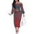 Custom New Caledonia Football Off The Shoulder Long Sleeve Dress Allez Les Cagous Grey Version - Polynesian Pride