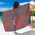 Custom New Caledonia Football Sarong Allez Les Cagous Grey Version - Polynesian Pride