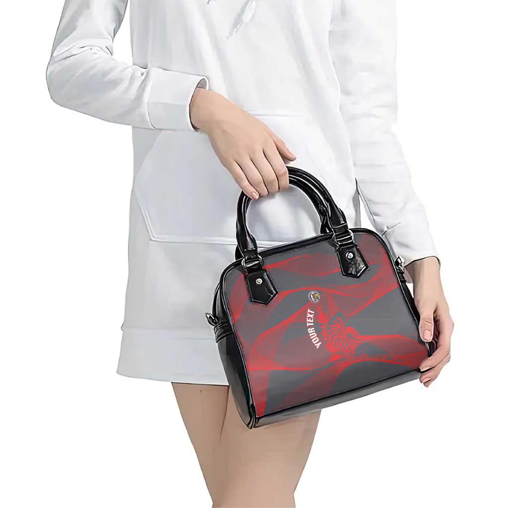 Custom New Caledonia Football Shoulder Handbag Allez Les Cagous Grey Version - Polynesian Pride