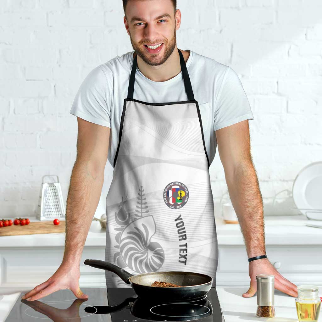 Custom New Caledonia Football Apron Allez Les Cagous White Version - Polynesian Pride