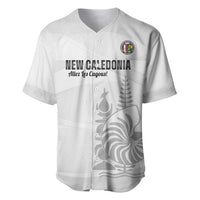 Custom New Caledonia Football Baseball Jersey Allez Les Cagous White Version - Polynesian Pride