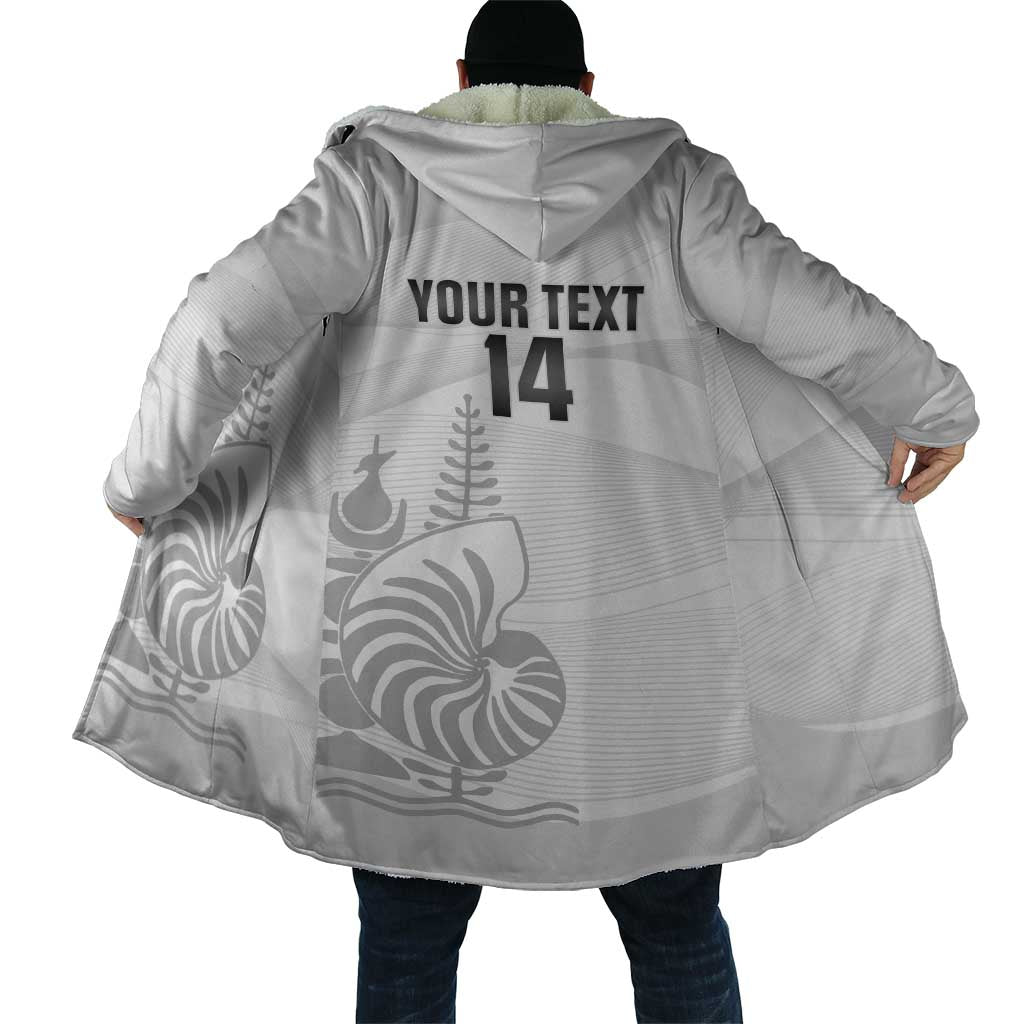 Custom New Caledonia Football Cloak Allez Les Cagous White Version - Polynesian Pride