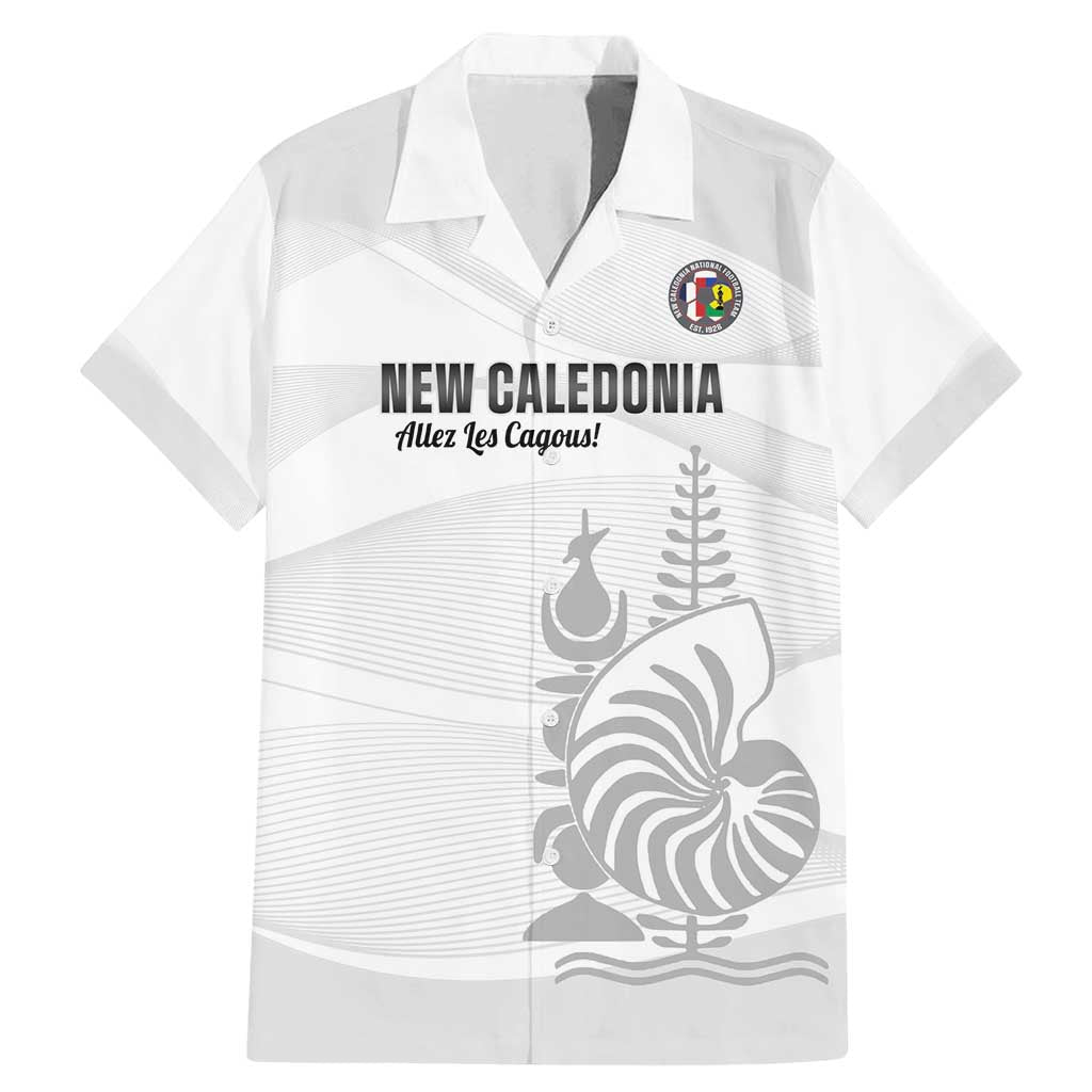 Custom New Caledonia Football Family Matching Mermaid Dress and Hawaiian Shirt Allez Les Cagous White Version - Polynesian Pride