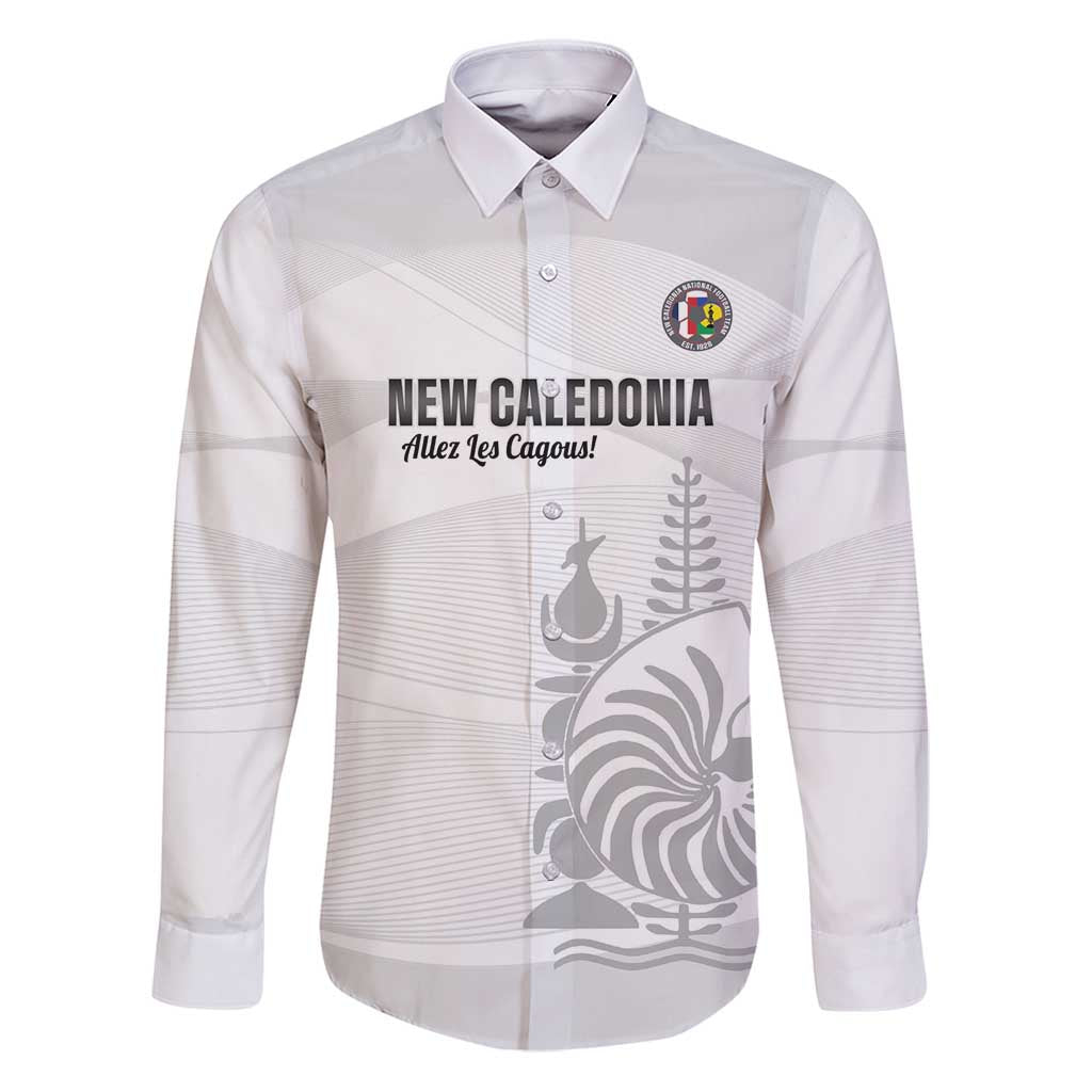 Custom New Caledonia Football Family Matching Puletasi and Hawaiian Shirt Allez Les Cagous White Version - Polynesian Pride