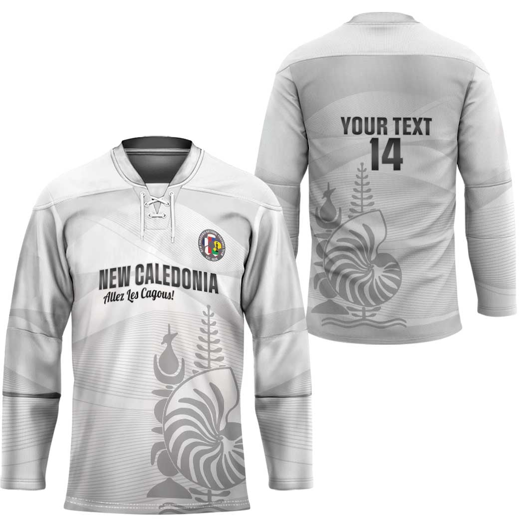 Custom New Caledonia Football Hockey Jersey Allez Les Cagous White Version - Polynesian Pride