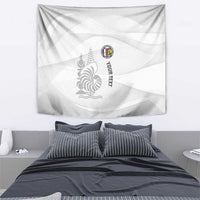 Custom New Caledonia Football Tapestry Allez Les Cagous White Version - Polynesian Pride