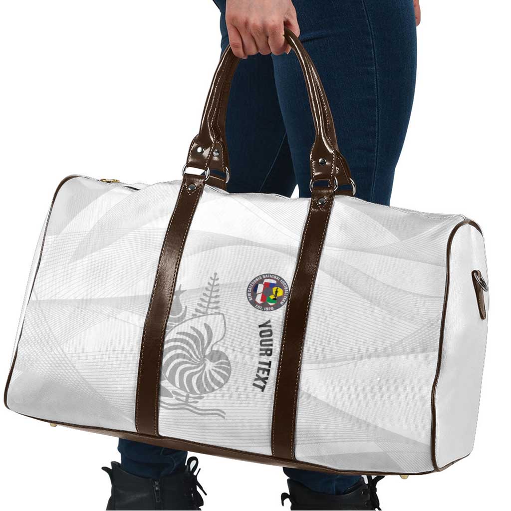 Custom New Caledonia Football Travel Bag Allez Les Cagous White Version - Polynesian Pride