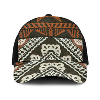 Bula Fiji Tapa Baseball Net Cap Fijian Masi Vintage Vibes - Polynesian Pride