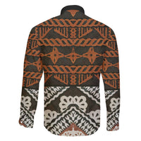 Bula Fiji Tapa Family Matching Long Sleeve Bodycon Dress and Hawaiian Shirt Fijian Masi Vintage Vibes LT14 - Polynesian Pride