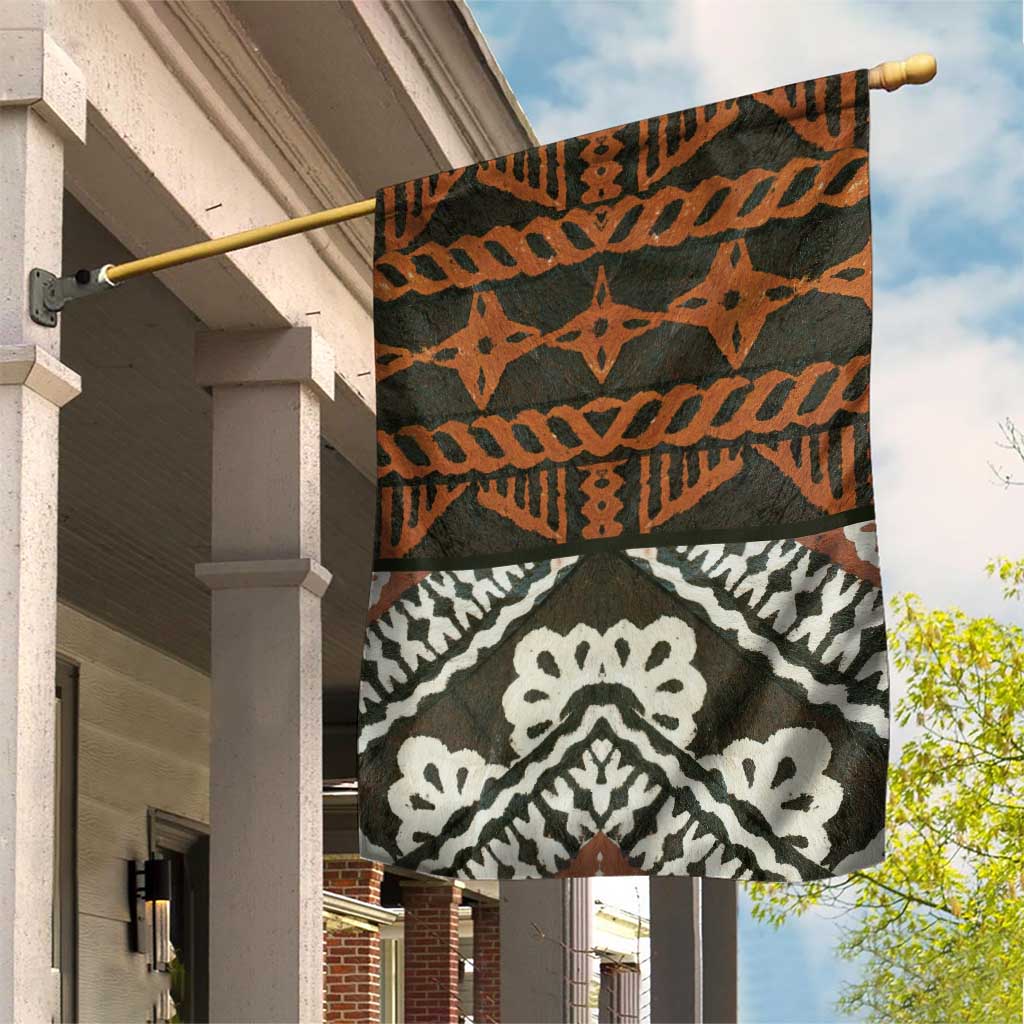 Bula Fiji Tapa Garden Flag Fijian Masi Vintage Vibes - Polynesian Pride