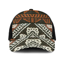 Bula Fiji Tapa Mesh Trucker Cap Fijian Masi Vintage Vibes - Polynesian Pride