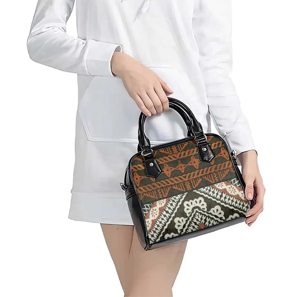 Bula Fiji Tapa Shoulder Handbag Fijian Masi Vintage Vibes - Polynesian Pride