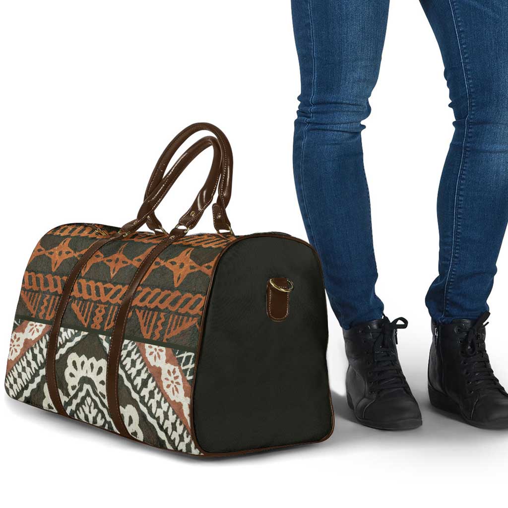 Bula Fiji Tapa Travel Bag Fijian Masi Vintage Vibes - Polynesian Pride