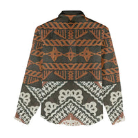 Bula Fiji Tapa Women Casual Shirt Fijian Masi Vintage Vibes LT14 - Polynesian Pride