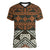 Bula Fiji Tapa Women V-Neck T-Shirt Fijian Masi Vintage Vibes - Polynesian Pride