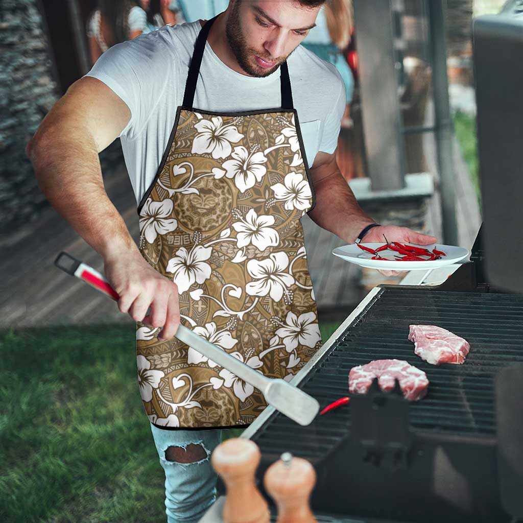 Kuvui Bula Fiji Apron Fijian Tapa Seamless Hibiscus - Polynesian Pride