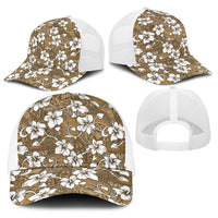 Kuvui Bula Fiji Baseball Net Cap Fijian Tapa Seamless Hibiscus - Polynesian Pride
