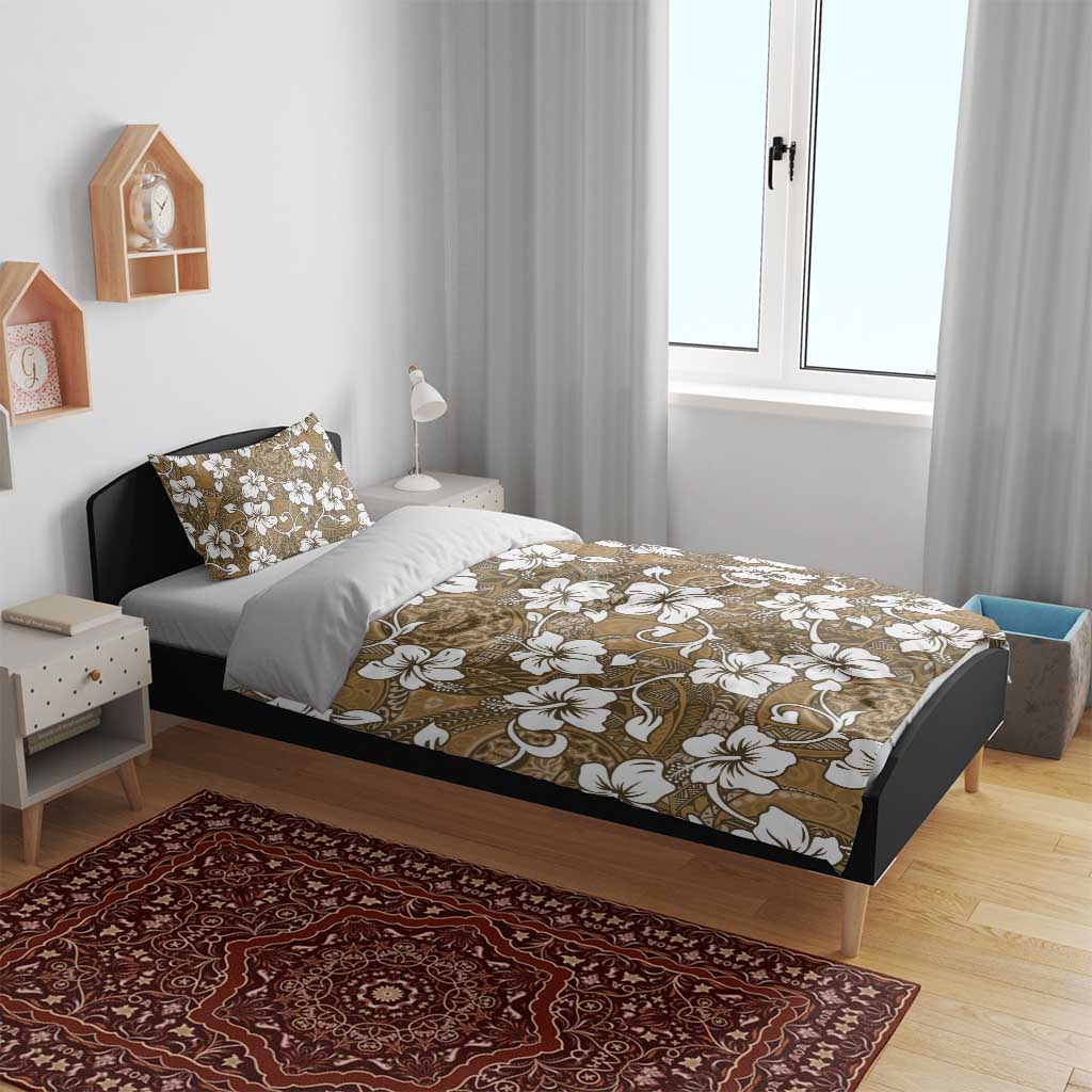 Kuvui Bula Fiji Bedding Set Fijian Tapa Seamless Hibiscus - Polynesian Pride