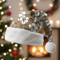 Kuvui Bula Fiji Christmas Santa Hat Fijian Tapa Seamless Hibiscus - Polynesian Pride