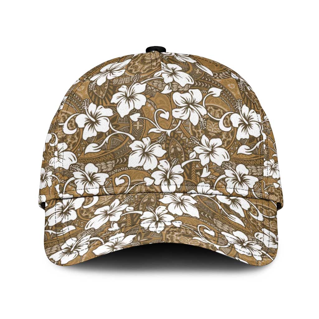 Kuvui Bula Fiji Classic Cap Fijian Tapa Seamless Hibiscus - Polynesian Pride