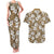 Kuvui Bula Fiji Couples Matching Tank Maxi Dress and Hawaiian Shirt Fijian Tapa Seamless Hibiscus - Polynesian Pride