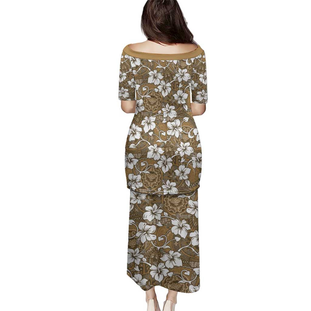Kuvui Bula Fiji Family Matching Puletasi and Hawaiian Shirt Fijian Tapa Seamless Hibiscus LT14 - Polynesian Pride