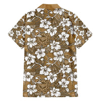 Kuvui Bula Fiji Family Matching Short Sleeve Bodycon Dress and Hawaiian Shirt Fijian Tapa Seamless Hibiscus LT14 - Polynesian Pride