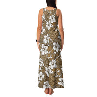 Kuvui Bula Fiji Family Matching Tank Maxi Dress and Hawaiian Shirt Fijian Tapa Seamless Hibiscus LT14 - Polynesian Pride