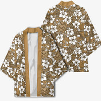 Kuvui Bula Fiji Kimono Fijian Tapa Seamless Hibiscus - Polynesian Pride
