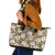 Kuvui Bula Fiji Leather Tote Bag Fijian Tapa Seamless Hibiscus - Polynesian Pride