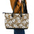 Kuvui Bula Fiji Leather Tote Bag Fijian Tapa Seamless Hibiscus - Polynesian Pride