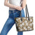 Kuvui Bula Fiji Leather Tote Bag Fijian Tapa Seamless Hibiscus - Polynesian Pride