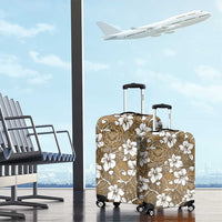 Kuvui Bula Fiji Luggage Cover Fijian Tapa Seamless Hibiscus - Polynesian Pride