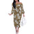 Kuvui Bula Fiji Off The Shoulder Long Sleeve Dress Fijian Tapa Seamless Hibiscus - Polynesian Pride