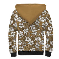 Kuvui Bula Fiji Sherpa Hoodie Fijian Tapa Seamless Hibiscus - Polynesian Pride