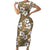 Kuvui Bula Fiji Short Sleeve Bodycon Dress Fijian Tapa Seamless Hibiscus - Polynesian Pride