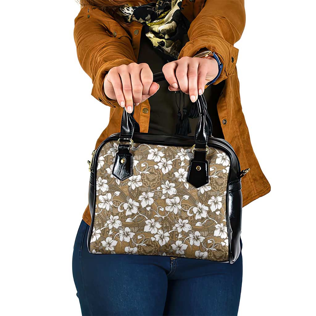 Kuvui Bula Fiji Shoulder Handbag Fijian Tapa Seamless Hibiscus - Polynesian Pride