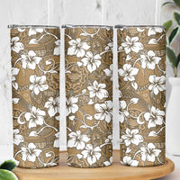 Kuvui Bula Fiji Skinny Tumbler Fijian Tapa Seamless Hibiscus LT14 - Polynesian Pride