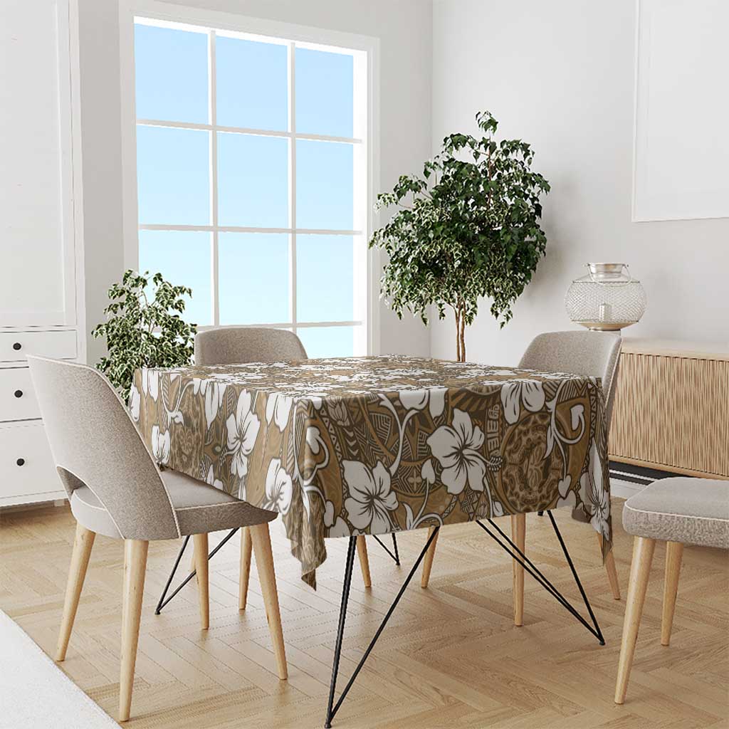 Kuvui Bula Fiji Tablecloth Fijian Tapa Seamless Hibiscus - Polynesian Pride
