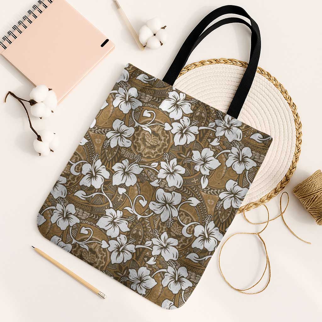 Kuvui Bula Fiji Tote Bag Fijian Tapa Seamless Hibiscus - Polynesian Pride