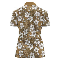 Kuvui Bula Fiji Women Polo Shirt Fijian Tapa Seamless Hibiscus LT14 - Polynesian Pride