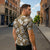 Kuvui Bula Fiji Zipper Polo Shirt Fijian Tapa Seamless Hibiscus - Polynesian Pride